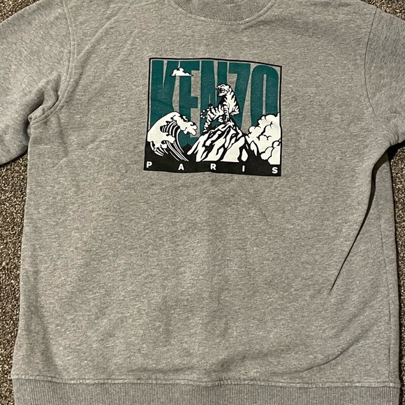 Kenzo Paris Mens Medium Grey Crewneck Sweatshirt - Picture 2 of 5